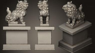 3D model Two Komainu 7 (STL)